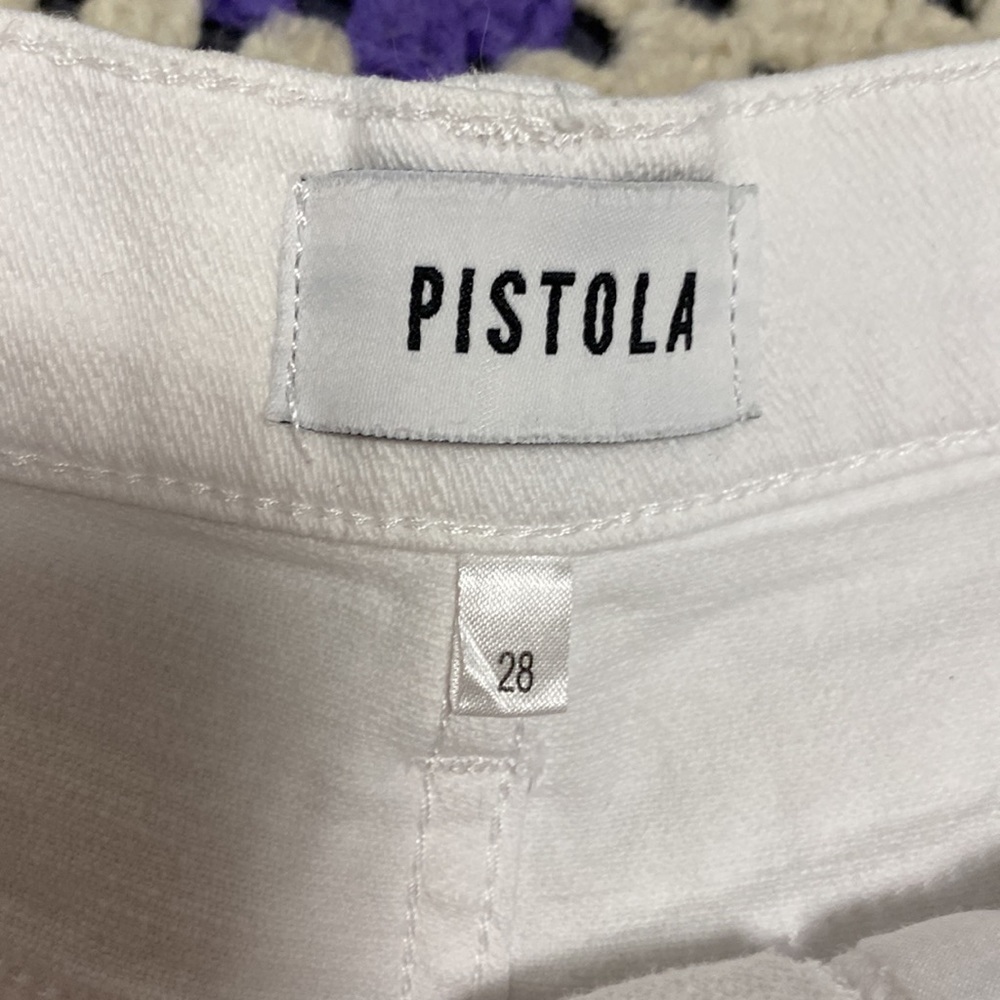 Pistola white denim frayed shorts - Picture 5 of 7